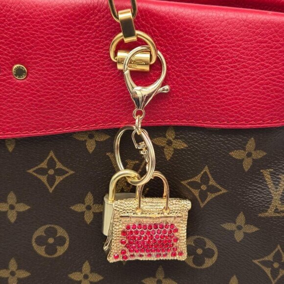 Authentic Louis Vuitton Lock & Key with unbranded Bagcharm, Keycharm, Keychain - Picture 7 of 9